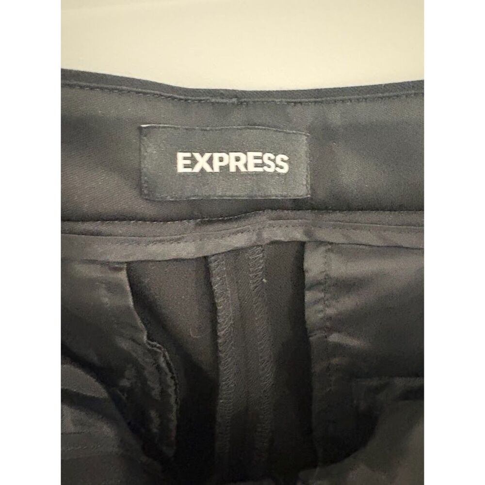 Express Columnist Barely Boot Mid Rise Black Dress Pants Women’s 8R - Picture 6 of 6